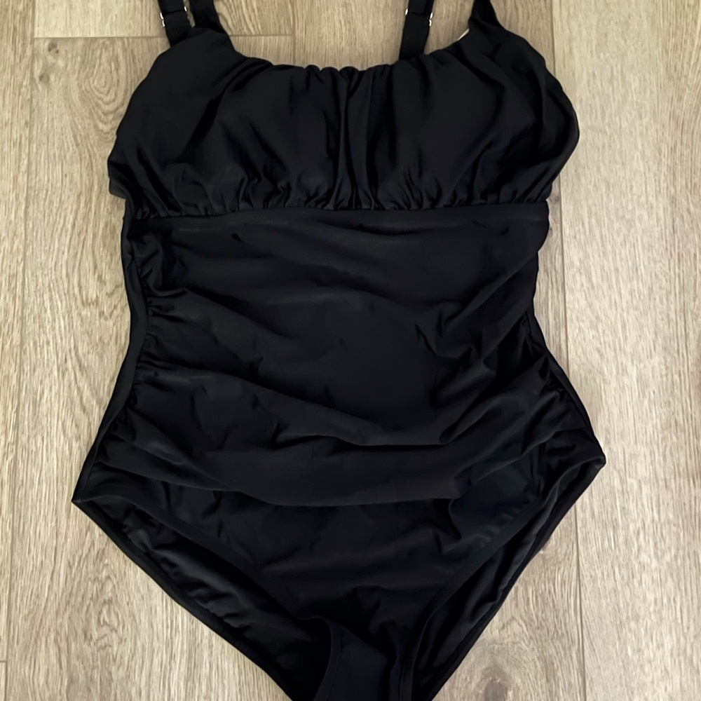 Black One-Piece Swimsuit